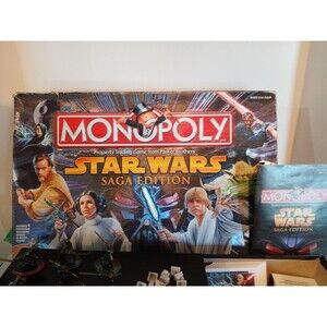 Monopoly Star Wars Saga Edition 2005 Box Damage, Complete Set In Mint Condition